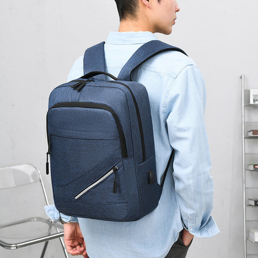 Men's Fashion Casual Multi-functional Large-capacity Backpack